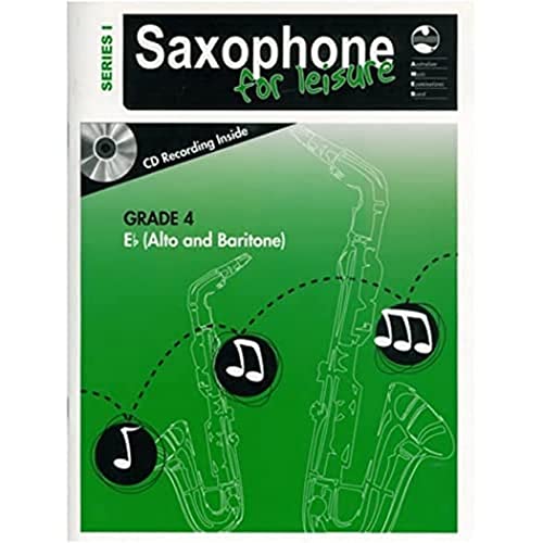 AMEB Saxophone for Leisure Series 1 Grade 4 E Flat Alto and Baritone Book with CD