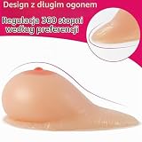 Nude,C|Cup (800g/Pair),OSEMISS Silikonowe formy piersi o długim ogonie, samoprzylepne, sztuczne piersi, pacjentki po mastektomii/transseksualiści/transwestyci, wkładki do stanika, wzmacniające