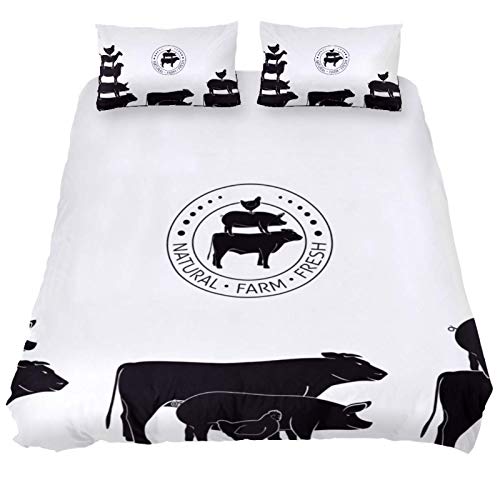 Heoeh Animals Pyramid Duvet Cover Set Queen Size Kids Bedding Sets Comforter Cover With Soft Lightweight Microfiber 1 Duvet Cover And 2 Pillowcase #TOP1