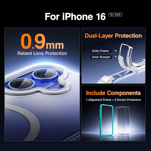 Coque iPhone 16 SMARTDEVIL blanche magnétique et ultra fine - 4