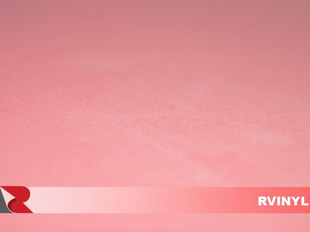 Rwraps Velvet Vinyl Car Wrap Film Sheet Roll with Air Release Technology - 53" x 15yd, Pink