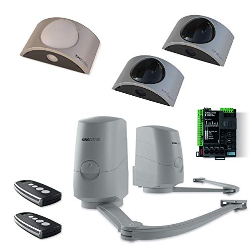 King Gates - Kit de Puerta batiente con Brazo Modelo Novo 420, máx. 500 kg, 24 V, Intensidad