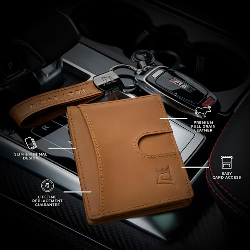 Kings Loot Money Clip Minimalist Leather Wallet for Men RFID Blocking