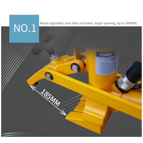 Interruptor hidráulico de cuentas de neumáticos con bomba de pie, kit de herramientas resistente para camiones, tractores y cortacésped, depósito de 2.3 L
