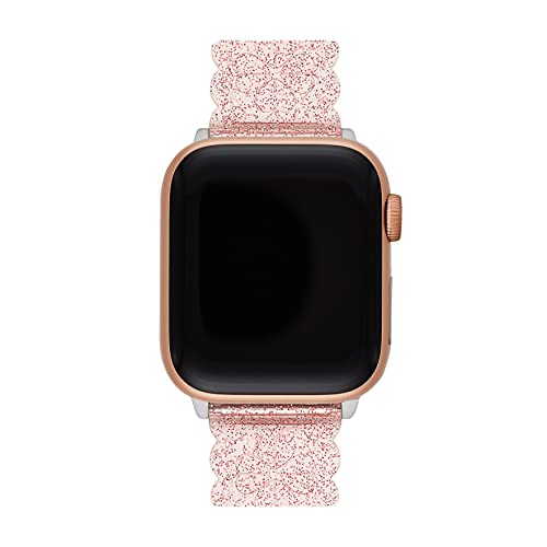 Kate Spade New York Women's Pink Glitter Jelly Band For Apple Watch®, 38/40/41Mm (Model: Kss0147) #TOP1