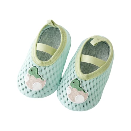Breathable Baby Prewalkers 10 Months to 3 Years Infants Girls Floor Shoes Toddler First Walking Shoes for Indoor Green