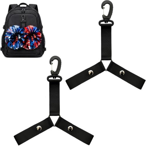 Atbojce 2 PCS Pom Pom Holder for Backpack Cheer, Poms Holders for Cheer Bag