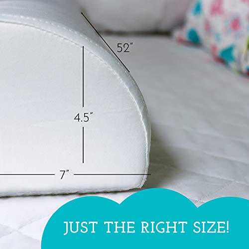 Little Sleepy Head Bed Bumper For Toddlers | Toddler Bed Rail | Baby Bed Rail With Soft Cover | Foam Safety Rail With Stay-Put Cover | Twin Bed Bumper For Toddlers For Home Or Rv (1-Pack) #TOP2