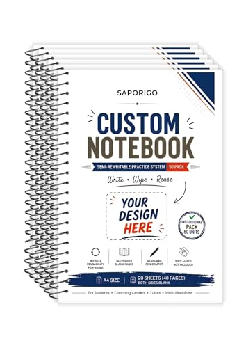 Carnet vierge réinscriptible pour entraînement intensif et grand volume en école