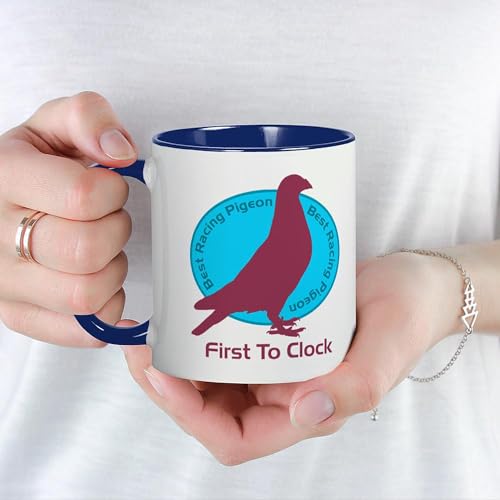 Taza de cerámica CaféPress 11 oz diseño Racing Pigeon miniatura 5