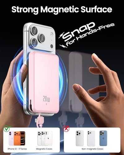 10000mAh Portable Charger, 20W Fast Charging, Built-in Cables with Handle — view 5