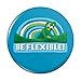 Gumby Be Flexible Stretching Yoga Pinback Button Pin Badge - 1
