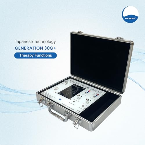Image of ARG Arogya Quantum Therapy Body Analyser Machine For Full Body Checkup Japanese Technology Scanning with Rod or Palm Generate 45 Reports (Children, Men, Women) Work In Windows 10 (Body Analyzer Therapy)