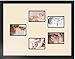 Art to Frames Double-Multimat-974-825/89-FRBW26079 Collage Photo Frame Double Mat with 5-4x6 Openings and Satin Black Frame