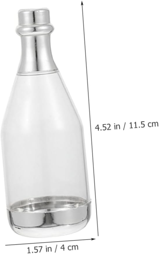 Gogogmee 24pcs Simulated Bottle Candy Boxes Wedding Candy Bulk Party Favor Bottles Shaped Box Pp Material Clear View Wedding Decorations