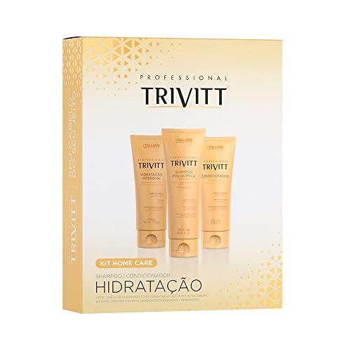 Itallian Hairtech Kit Home Care Com Hidratação Trivitt (Nova Embalagem) Cor Amarelo
