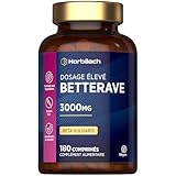 Betterave 3000 mg | Beet Root Gelules | Booster de Superaliments à L'Oxyde Nitrique | 180 Comprimés Végétaliens | par Horbaach