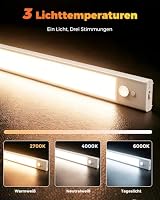 Unterbauleuchte Küche LED mit Bewegungsmelder 25CM, 3 Farben(5 Stück) – Ansicht 3