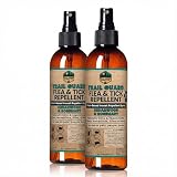 Trail Guard Natural Extra Strength Insect, Flea and Tick Spray for Dogs, Cats, People & Home (2Pack 4oz, Cedarwood & Rosemary)
