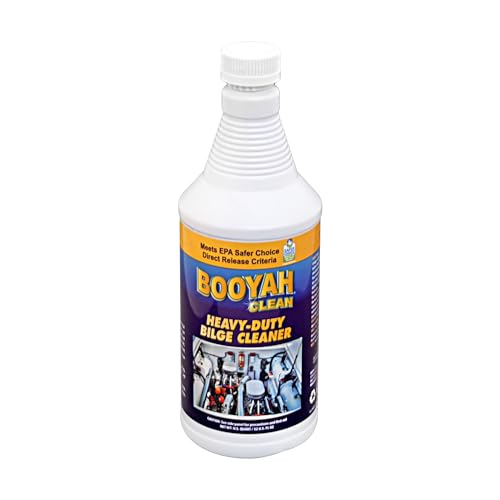 Booyah Clean Heavy-Duty Bilge Cleaner Removes Hydrocarbons Grime Dirt and Stains to Keep Bilge Clean and Odor Free Meets EPA Safer Choice Direct Release Criteria