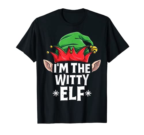 I'm The Witty Elf Christmas Family Matching Pajamas Xmas T-Shirt
