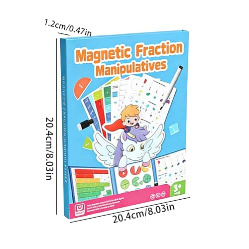 Fracciones magnéticas para niños y material educativo matemático escolar 6