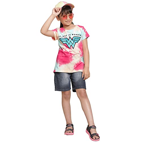 Image of Kidsville Girl's Printed Regular Fit T-Shirt