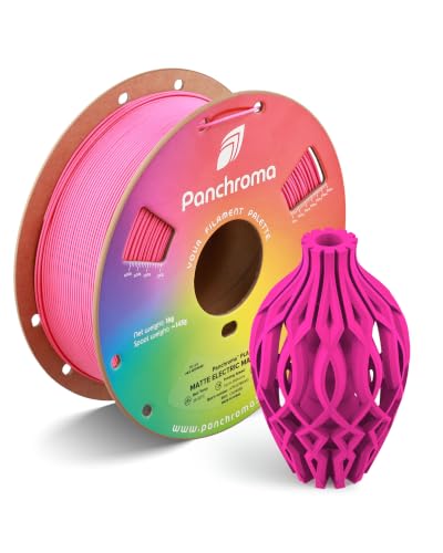 Image of Polymaker Panchroma Matte PLA Filament 1.75mm, 1kg, Electric Magenta | High Speed 3D Printing Filament Fits for Most FDM 3D Printers, Smooth Finish & Hide Layer Lines, ±0.02mm Accuracy