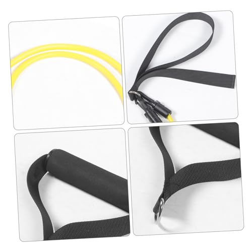 Happyyami 1 Set of Swimming Training Band Adjustable Pool Swim Training Tether Handle 20lb Yellow Resistance Band for Swimmers