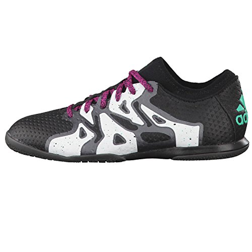 adidas X 15+ Primeknit Court Mens Football Boots Soccer Shoes (US 10, Black White AQ3921)