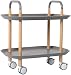 Produktbild 2-Schicht Holz Speisewagen/trolley Service/Putzwagen, Industrieroll Nutzfahrzeuge -Schlepper Lagerleiter,Grey