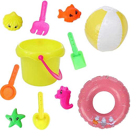 Beverly Hills Doll Accessories 18 Inch Doll Beach and Sand Play Set 11 Piece Pool Toys Set, Doll Not Included
