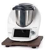 INEXTERIOR Gleitbrett - aus Holz - in Deutschland gefertigt - auf Rollen statt Gleitern - verschiedene Rollbretter geeignet für Thermomix TM5/TM6, Monsieur Cuisine oder Cookit