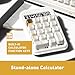 AZIO IZO Wireless Mechanical Calculator & Number Pad (White/Gold) - Bluetooth 5.0 & USB, Gateron-Blue Mechanical Switch, 9 Backlight Modes, Rechargeable, PC & Mac Compatible, White Blossom (IN103)