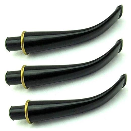 YZLSM 3pcs 73mm Schwarze Acrylmundstücke für Filter 9mm Tabak Stem Pfeife -Gesundheit & Haushalt> Haushaltszubehör> tabakbezogene Produkte> Tabakpfeifen und Zubehör> Tabakpfeifen