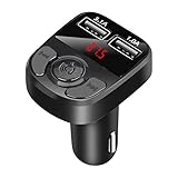 💕 Dual USB ANSCHLÜSSE UND SICHERES LADEN: Unterstützt das gleichzeitige Laden von 2 Geräten mit Überladeschutz. Genießen Sie Stereo Streaming im Auto und laden Sie Smartphones gleichzeitig auf.