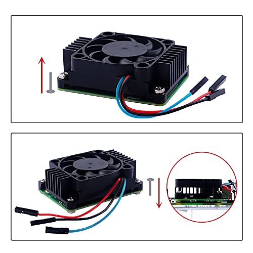 Image of Raspberry Pi Compute Module 4 with CM4 heatsink PWM Fan, CM4 4GB RAM 0GB (Lite) Single Board 64-Bit Quad-Core Processor Bluetooth 5.0 Dual-Band WiFi (CM4104000)