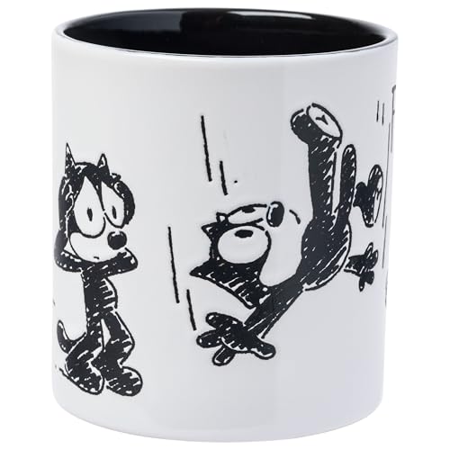 Taza cerámica 20 oz Felix the Cat diseño Silver Buffalo miniatura 2