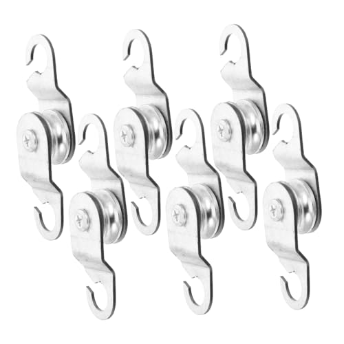 OFFSCH Bearing Pulley Open Hook Pulley Wheel Iron Cable Pulley System for Greenhouse Agricultural Use