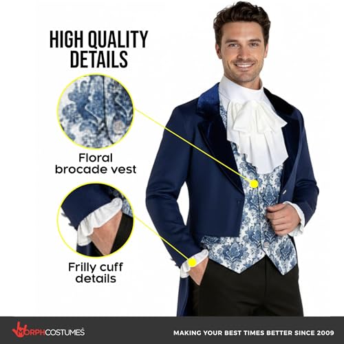 Costume Gentleman Regency Ton Morph Finitions Premium Homme L - 3