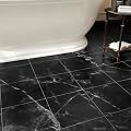 40-Pack Peel and Stick Floor Tiles Vinyl Floor 12 x 12 inch Self Adhesive Waterproof Flooring Planks DIY for Bathroom, Kitchen, Living Room, RV, Cover 40 Sq. Ft, Black Vein Marble