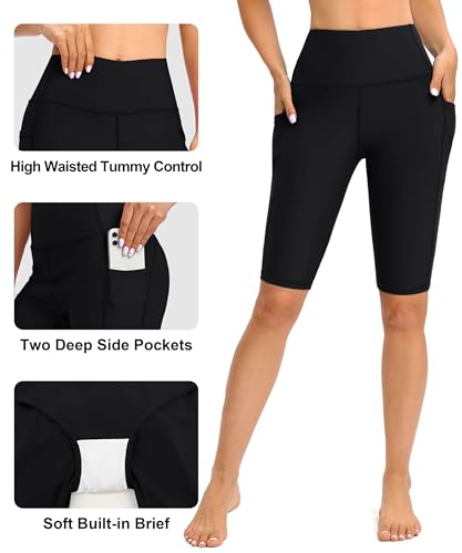 Blouty Women's 5''/7''/9'' Swim Shorts UPF 50+ High Waisted Board Shorts with Pockets Liner Quick Dry Swimsuit Bottoms3