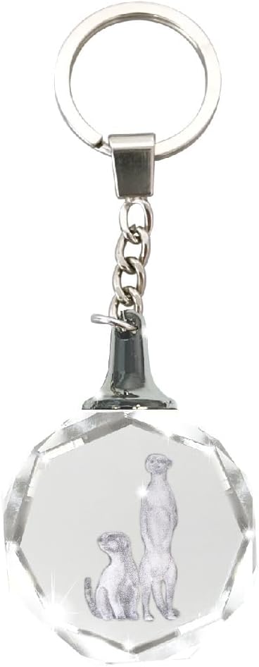 Deluxebase Crystal Silhouette Keychains from Animal Crystal Glass Dome Keychain. Unique Crystal Key Holder Gifts for Women. image 3