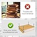 Vathery Book Press, Wooden Bamboo Flower Press Machine, Portable Book Binding Kits for Handmade Bookbinding, Manual Paper Press (11.6 x 7.9 Inch - 2 Floor)