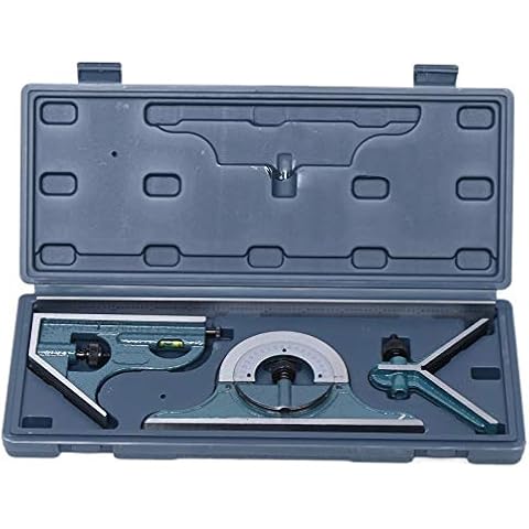 Combination Square Set Angle Ruler 180° Protractor Machinist Measuring Tool Cover