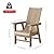 Costaelm Outdoor Adirondack Chair, HDPE Patio Balcony Chairs, Portside Seashell Nautical Curveback Adirondack Chair and Fire Pit Chairs, Weathered Wood