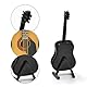 Musiin Mini-Gitarre mit Ständer und Koffer, 13 cm große Mini-Akustikgitarre mit 6 Saiten, Dekoration für Zuhause, Musikstudio, Schreibtisch, Regal, Geschenk für Gitarrenliebhaber (akustisch)