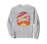Vintage Retro Himmel Flugzeug Luftfahrt Sweatshirt