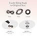 Kitsch Spiral Hair Ties for Women – Hair Ties No Damage, Ponytail Holders for Thick and Thin Hair – Creaseless and Dent-Free Coil, Phone Cord Style - 8pc Set, Brunette