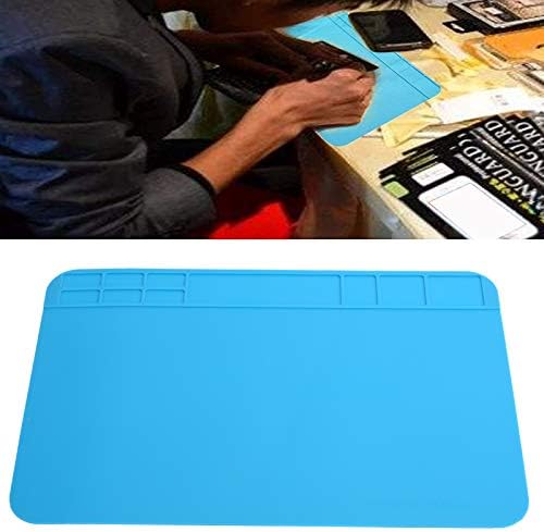 Soldering Mat Insulation Silicone Welding Pad Repair Work Kit Heat-Resistant Soldering Station for BGA Soldering Iron, Phone and Laptop Repair